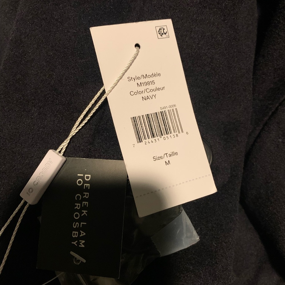 Derek Lam 10 Crosby Wool Trench Coat Faux Fur size medium designer NWT - Picture 8 of 8